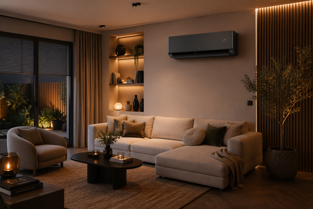 Slaap kamer met mitsubishi airco