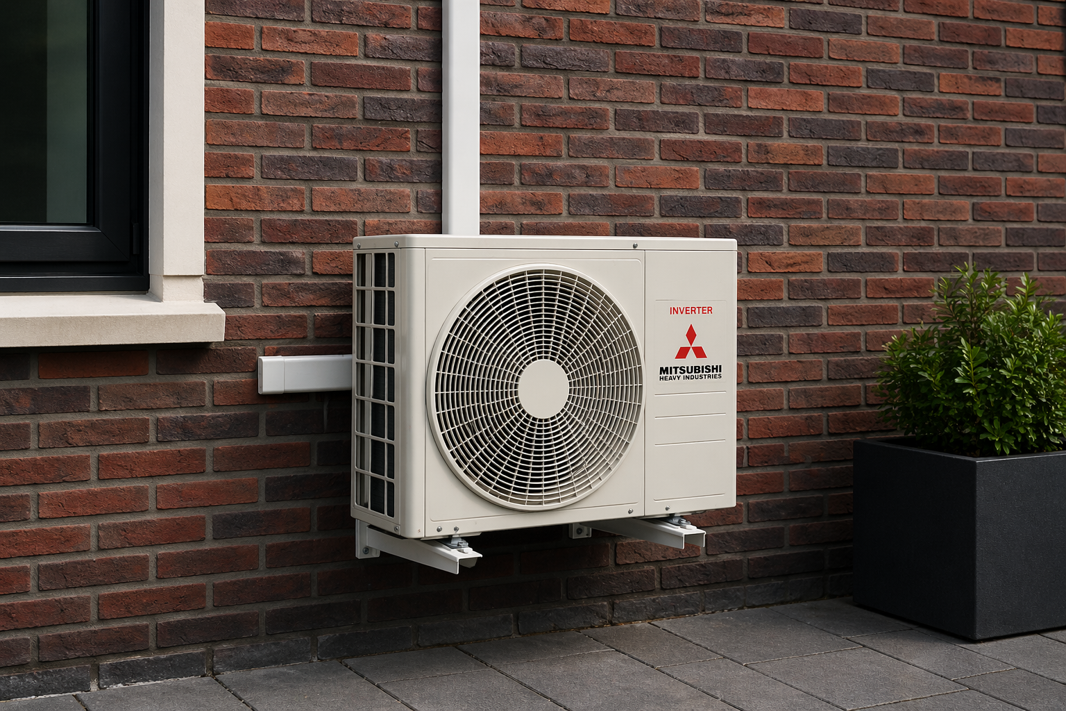 Mitsubishi buiten split unit
